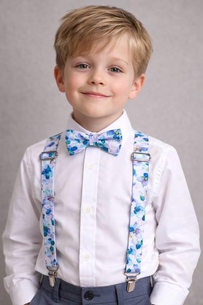 🎉 Surprise Style Boys Suspender & Bow Tie Set – One of a Kind! - thumbnail 3