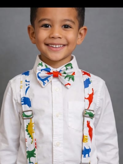 🎉 Surprise Style Boys Suspender & Bow Tie Set – One of a Kind! - thumbnail 1