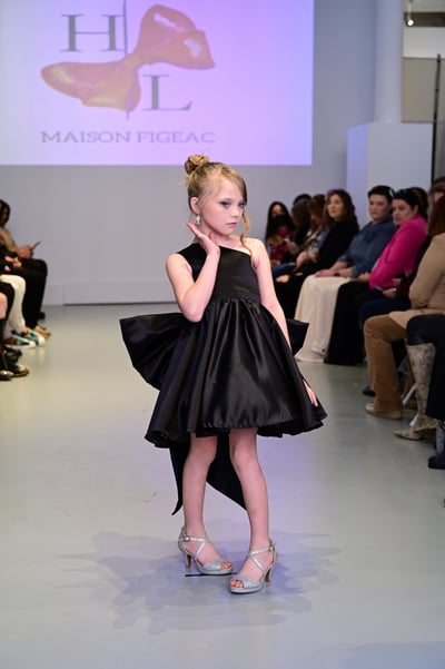 Classic One Shoulder Circle Skirt with Indulgent Bow - image 2