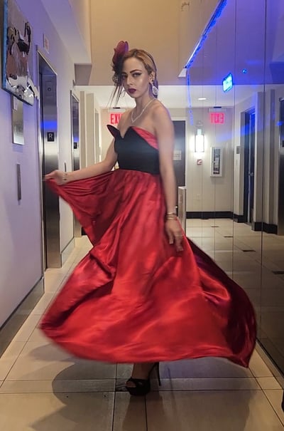 The Arkana Dress: A NYFW Ruby Flamenco Sample Size 4 - image 3
