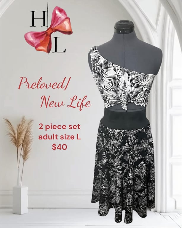 New Life Tropical Monochrome Resort Two Piece