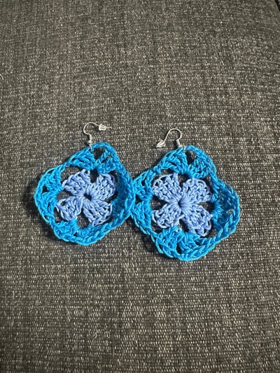 Granny square earrings - image 3