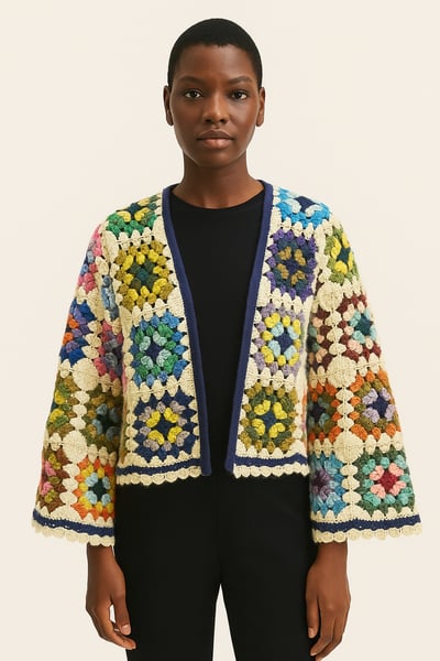 Granny square sweater - thumbnail 1